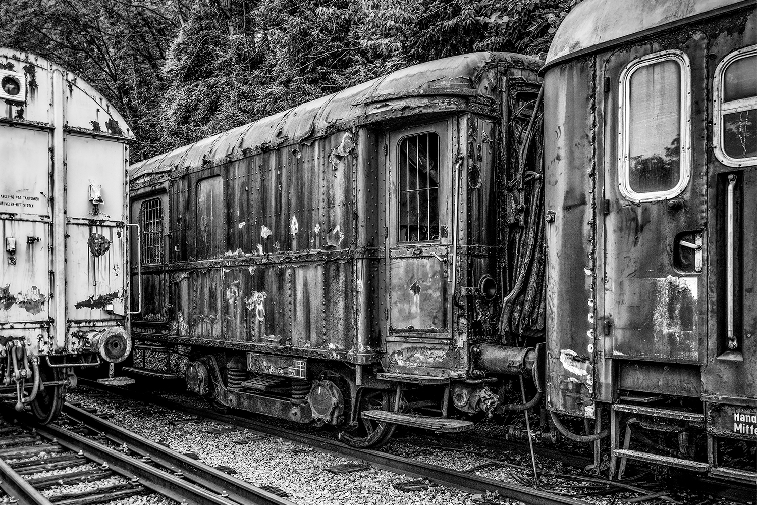 Oude treinwagon 